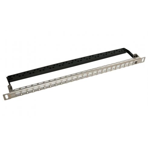 Solarix 24-port 0.5U SX24HDM-0-STP-SL-UNI univerzalni modularni nezasedeni patch panel