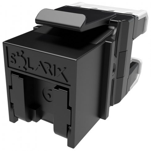 Solarix keystone c6 UTP RJ45 črna za klešče SXKJ-NA-BU SXKJ-6-UTP-BK-NA - 24 kos multipack