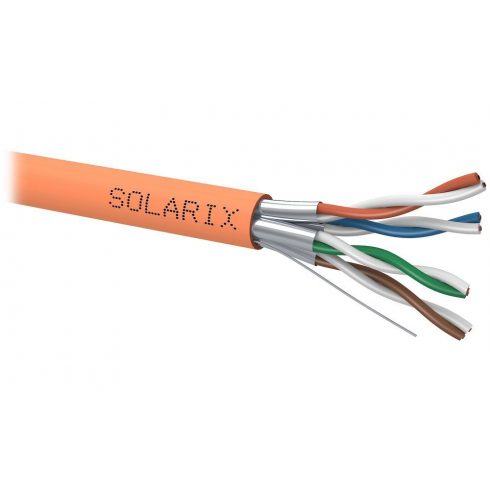 Kabel Solarix CAT6A STP LSOH B2ca-s1,d1,a1 500m/kolut SXKD-6A-STP-LSOH-B2ca