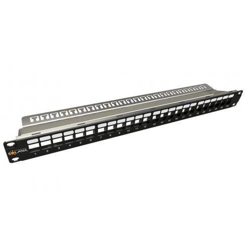 Solarix 19" Unmounted Modular Patch Panel 24 Ports 1U SX24M-0-STP-BK-UNI-N