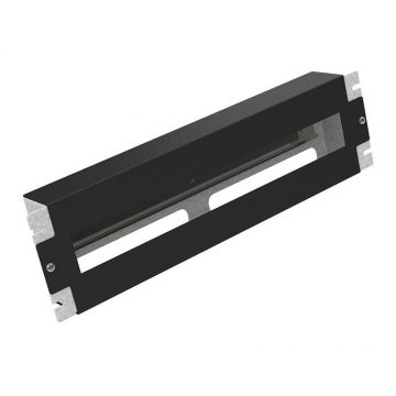   Solarix RAIL-3U-DIN-BK Montažna plošča 3U z DIN letvijo za 19" omaro, BK RAL9005