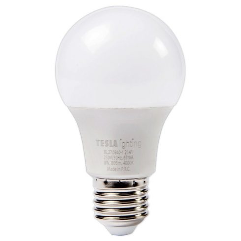 Tesla LED žarnica BULB E27/8W/230V/806lm/25.000h/4000K dnevna bela/220st