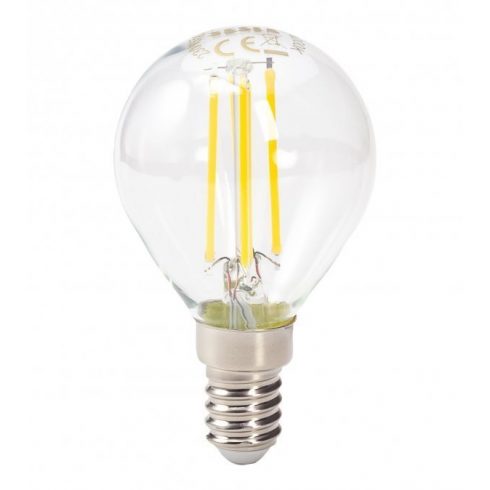 Tesla LED žarnica miniglobe FILAMENT RETRO E14/6W/230V/ 806lm/ 25.000h/4000K dnevno b./360st/prozorna