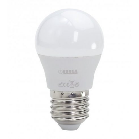 Tesla LED žarnica miniglobe BULB E27/5W/230V/450lm/25.000h/3000K topla bela/220st