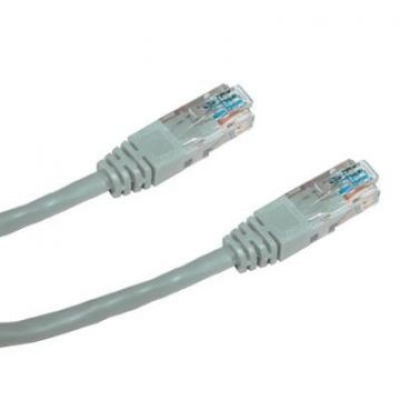 DATACOM Patch kabel UTP CAT5E 0,25m siv