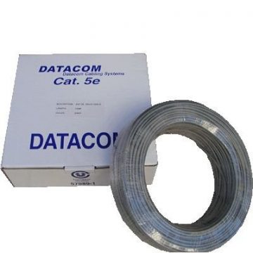 DATACOM kabelska žica C5E UTP PVC 100m siva