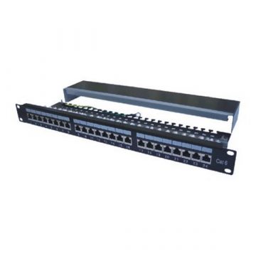   DATACOM Patch panel 19" STP 24 port CAT6 LSA 1U BK (3x8p) / VL