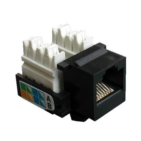 DATACOM Keystone RJ45 UTP CAT5E (110) CLASSIC črn