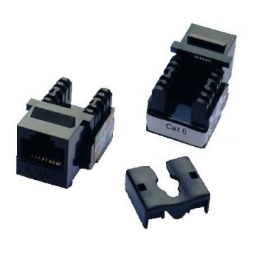 DATACOM Keystone RJ45 UTP CAT6 (DUAL) MINI črn