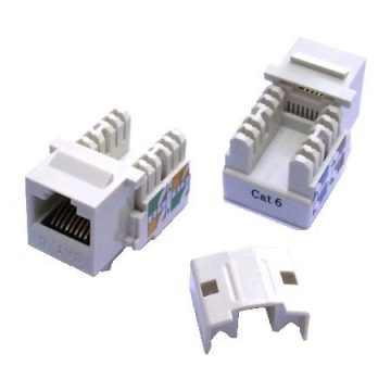 DATACOM Keystone RJ45 UTP CAT6 (DUAL) MINI bela