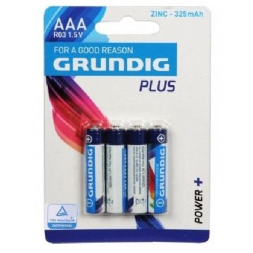 Grundig - AAA / R03 1,5 V cink baterijski paket 4 kosi.