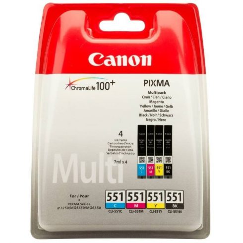 Canon multipack kartuš s črnilom CLI-551-C+M+Y+BK