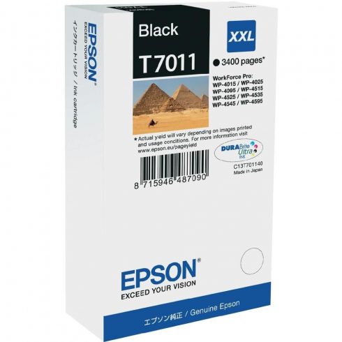 Epson črnilna kartuša/ C13T70114010/ WP-4000/ 4500/ 3400 strani/ XXL črna