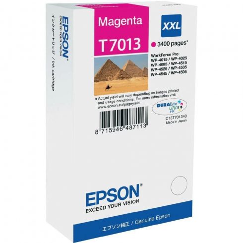 Kartuša Epson/ C13T70134010/ WP-4000/ 4500/ 3400 strani/ XXL Magenta