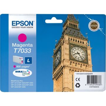   Epson kartuša/ C13T70334010/ WP-4000/ 4500/ 800 strani/ Magenta