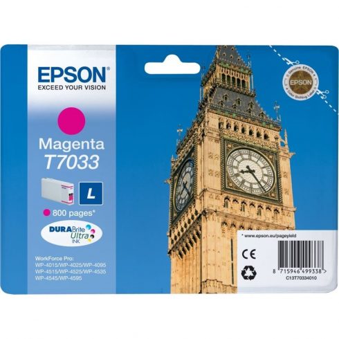 Epson kartuša/ C13T70334010/ WP-4000/ 4500/ 800 strani/ Magenta