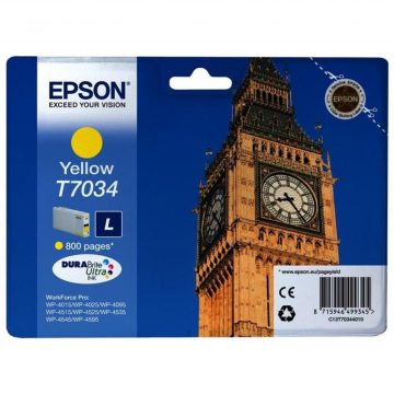   Epson kartuša/ C13T70344010/ WP-4000/ 4500/ 800 strani/ Rumena