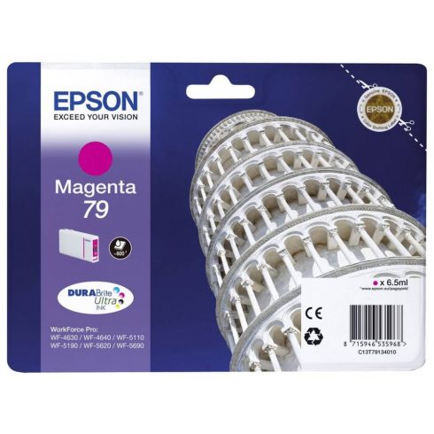 Epson Ink Cartridge/ C13T79134010/ 79 DURABrite Ultra/ WF-5110DW/ WF-5190/ WF-5620/ WF-5690/ Magenta