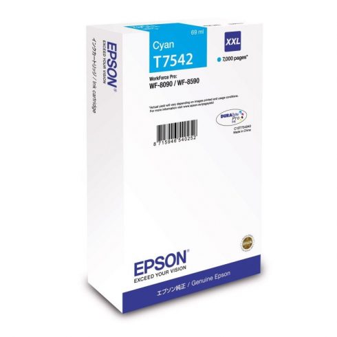 Kartuša Epson/ C13T754240/ WF-8090/ 8590/ 7000 strani/ XXL Cyan