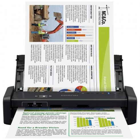 Epson skener WorkForce DS-360W/ A4/ 1200dpi/ USB3.0/ Wi-Fi/ 3-letna garancija po registraciji