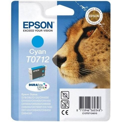 Kartuša s črnilom Epson/ T0712/ Singlepack DURABrite Ultra Ink/ Cyan