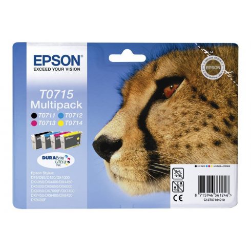 Epson črnilna kartuša/ T0715/ Multipack T0715 DURABrite Ultra Ink/ 4x barve