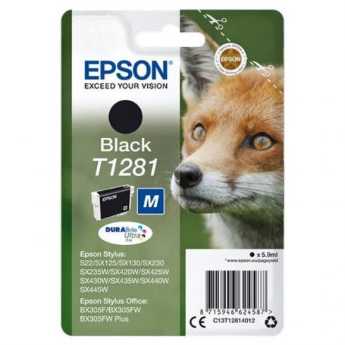 Kartuša s črnilom Epson/ T1281/ Singlepack DURABrite Ultra Ink/ Črna