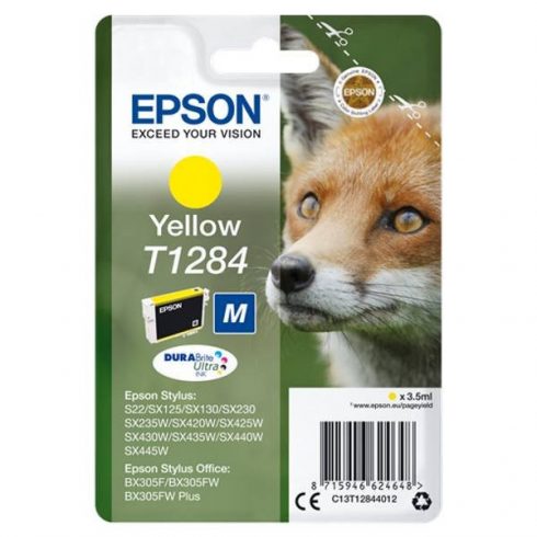 Kartuša s črnilom Epson/ T1284/ Singlepack T1284 DURABrite Ultra Ink/ Yellow