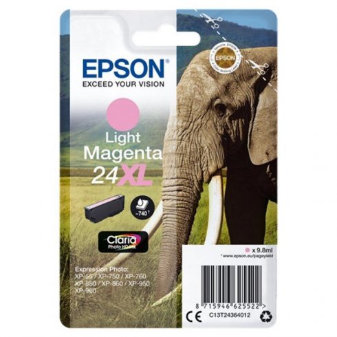 Epson kartuša s črnilom/ T2436/ Singlepack 24XL Claria Photo HD Ink/ Light Magenta