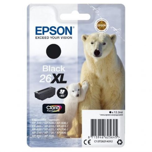 Epson črnilna kartuša/ T2621/ Singlepack 26XL Claria Premium Ink/ Črna