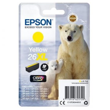   Epson kartuša s črnilom/ T2634/ Singlepack 26XL Claria Premium Ink/ Yellow