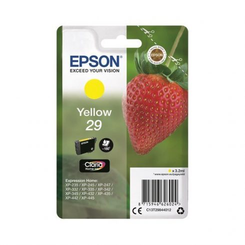 Kartuša s črnilom Epson/ T2984/ Singlepack 29 Claria Home Ink/ Yellow