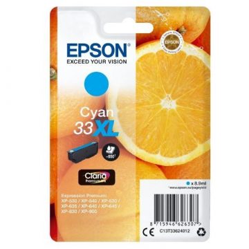   Epson kartuša s črnilom/ T3362/ Singlepack 33XL Claria Premium Ink/ Cyan