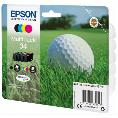 Kartuša s črnilom Epson/ T3466/ Multipack 34 DURABrite Ultra Ink/ 4x barve