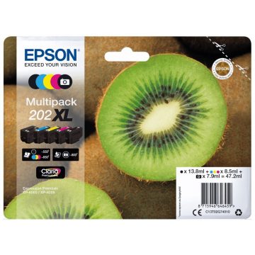   Epson kartuša s črnilom/ T02G7/ multipack 5 barv/ 202XL/ Premium,/ XL