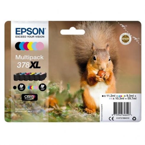 Epson črnilna kartuša/ C13T37984010/ multipack/ 378 XL Claria/ Expression Photo XP-8500, XP-8505/ 6 barv