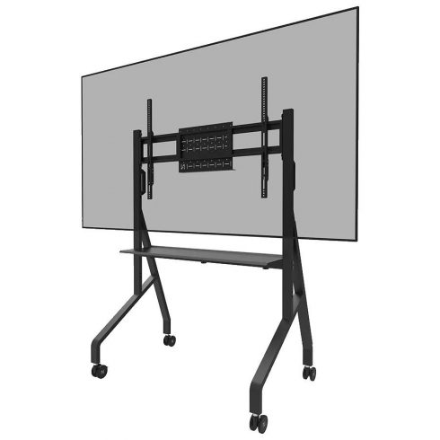 Neomounts FL50-525BL1 /Nosilec za zaslon/voziček/55-86"/4 kolesa/VESA 900X600/obremenitev 76kg/nastavljiva po višini/črna