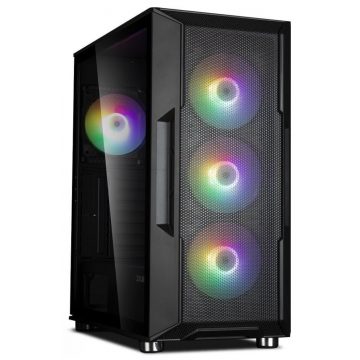   Zalman ohišje I3 Neo / srednji stolp / ATX / 4x120 RGB / 2xUSB 3.0 / 1xUSB 2.0 / steklena stran / črna