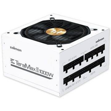   Zalman napajalnik ZM1000-TMX2 WH/ 1000W / ATX3.0 / aktivni PFC / modularni / 80 Plus Gold / bel