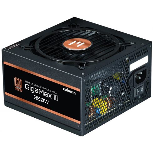 Zalman vir Gigamax III ZM850-GV3 / 850W / ATX3.0 / aktivni PFC / polmodularni / 80 Plus bronze