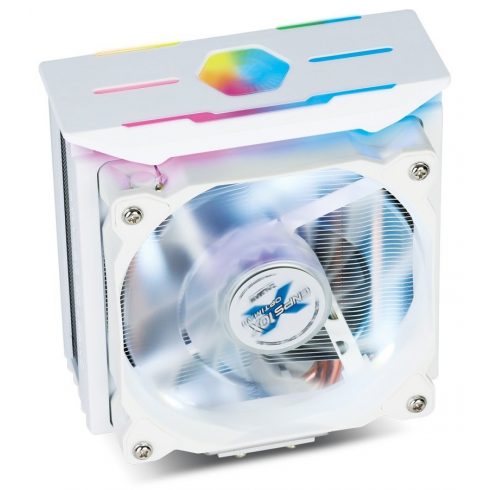 Zalman CPU hladilnik CNPS10X OPTIMA II / 120mm RGB ventilator / heatpipe / PWM / višina 160mm / za AMD in Intel / bel