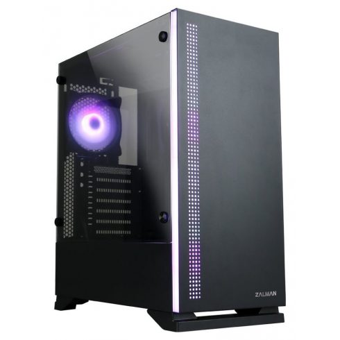 Zalman ohišje S5 Black / Middle tower / ATX / USB 3.0 / USB 2.0 / prozorna stran