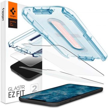   Spigen Glas.TR EZ Fit 2-Pack - Kaljeno steklo iPhone 12 / iPhone 12 Pro (prozorno)