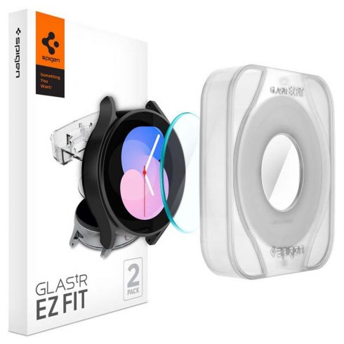 Spigen GLAS.TR EZ FIT 2-Pack - Kaljeno steklo za Samsung Galaxy Watch 4 / 5 40 mm (2 kosa)