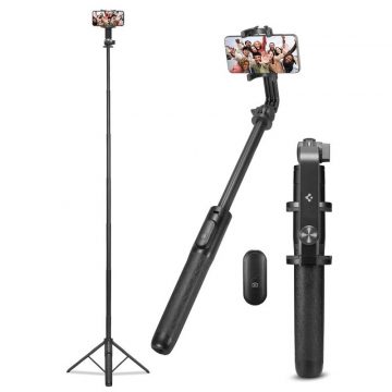   Spigen S560W Bluetooth Selfie Stick Tripod - stojalo za pametni telefon / držalo za selfie stick (črna)