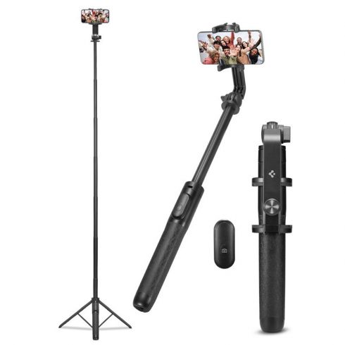 Spigen S560W Bluetooth Selfie Stick Tripod - stojalo za pametni telefon / držalo za selfie stick (črna)