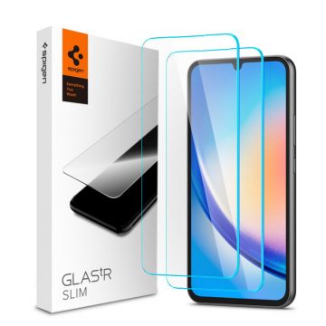   Spigen Glas.TR Slim 2-Pack - Kaljeno steklo za Samsung Galaxy A34 5G