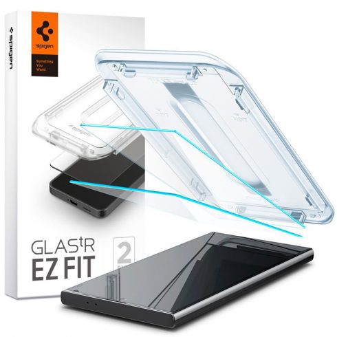 Spigen GLAS.TR EZ FIT 2-Pack - Kaljeno steklo za Samsung Galaxy S24 Ultra (2 kosa)