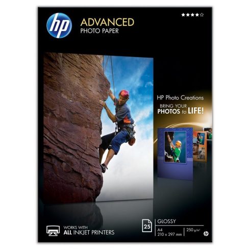 HP Advanced Photo Paper, Glossy, A4, 25 listov, 250 g/m2