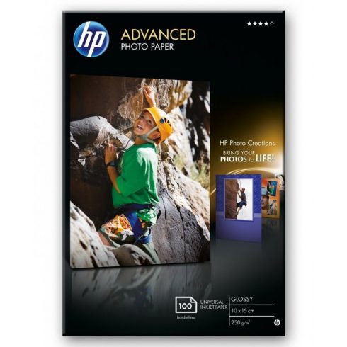 HP Advanced Photo Paper, Glossy 10 x 15 cm, brez roba 100 listov 250 g